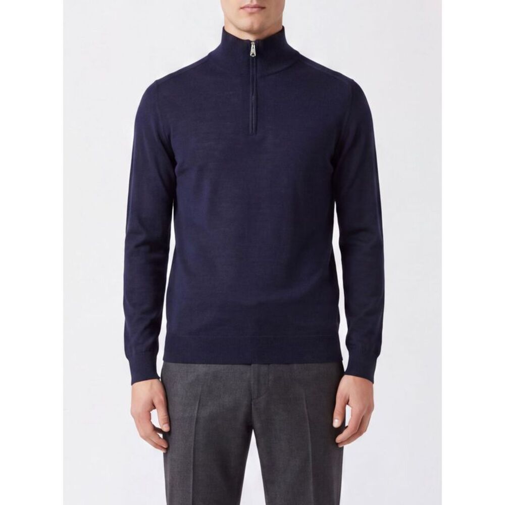 Paul Smith Men Paul Smith Pure Merino Wool Half-Zip Turtleneck Jumper